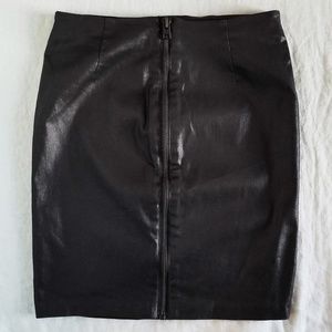 All Saints Metal Pencil Skirt